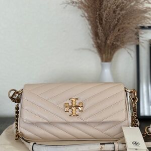 TORY BURCH SMALL KIRA CHEVRON FLAP SHOULDER BAG
